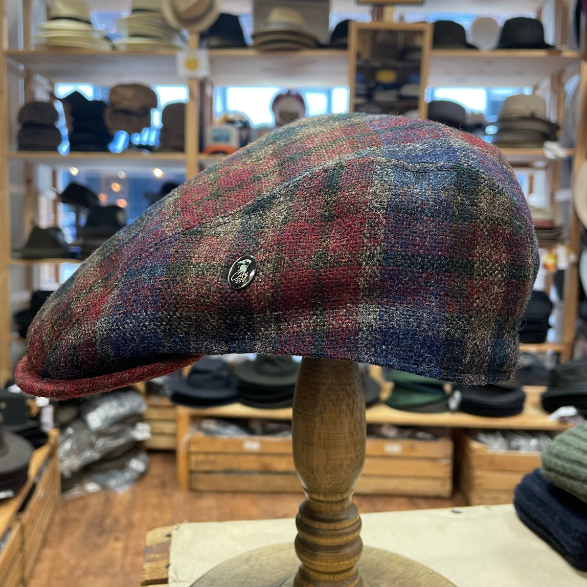 Harris tweed flat cap uk deals