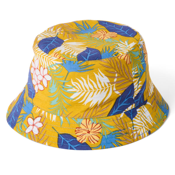 The Hat Shop Failsworth Cotton Reversible Bucket Hat 'Marine'