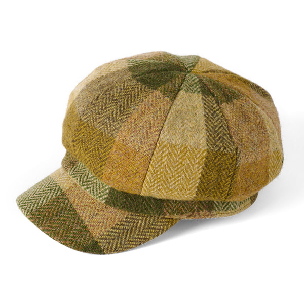 The Hat Shop Harris Tweed Chelsea Hat Green