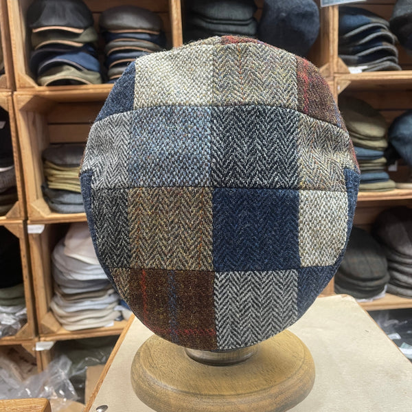 The Hat Shop Denton Harris Tweed Flat Cap Top
