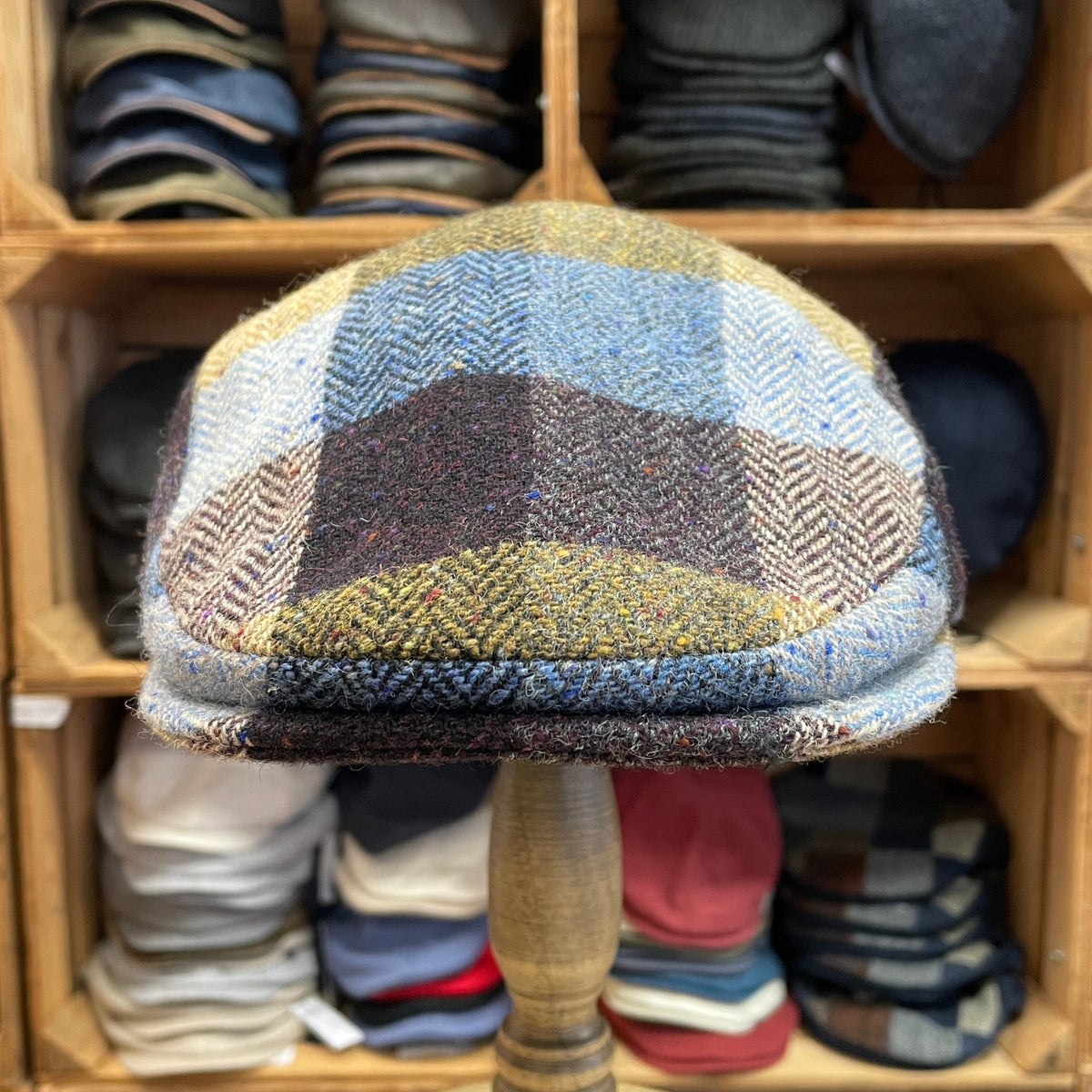 The Hat Shop | Failsworth Harris Tweed Carloway Bakerboy Cap