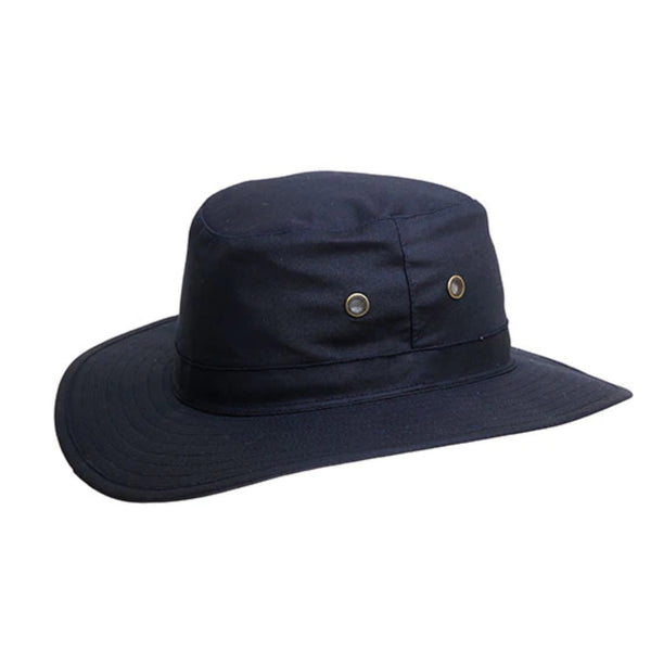 The Hat Shop Denton Water Resistant Colombia Wax Hat Navy