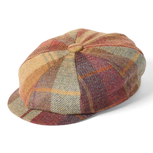The Hat Shop Failsworth English Tweed Newsboy - Bakerboy Cap  Mustard