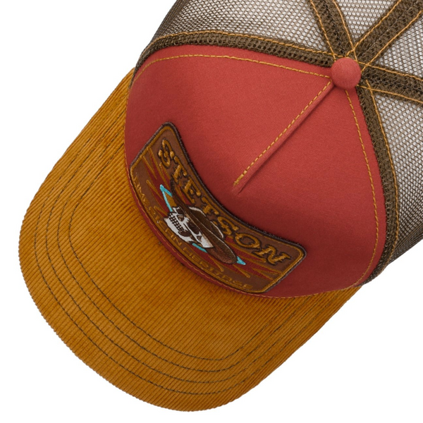 The Hat Shop Cowboy Skull Trucker Cap Logo