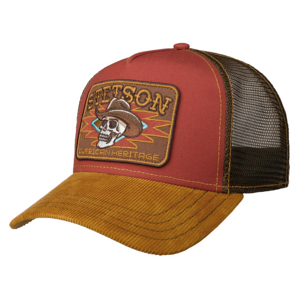 The Hat Shop Cowboy Skull Trucker Cap