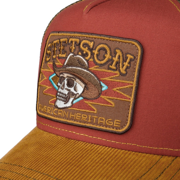The Hat Shop Cowboy Skull Trucker Cap