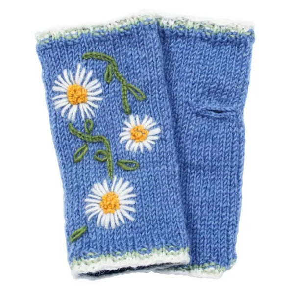 The Hat Shop Ladies Pachamama Daisy Chain Wool Handwarmers