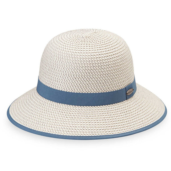 The Hat Shop Ladies Wallaroo 'Darby' Sun Hat UPF50+  Dusty Blue