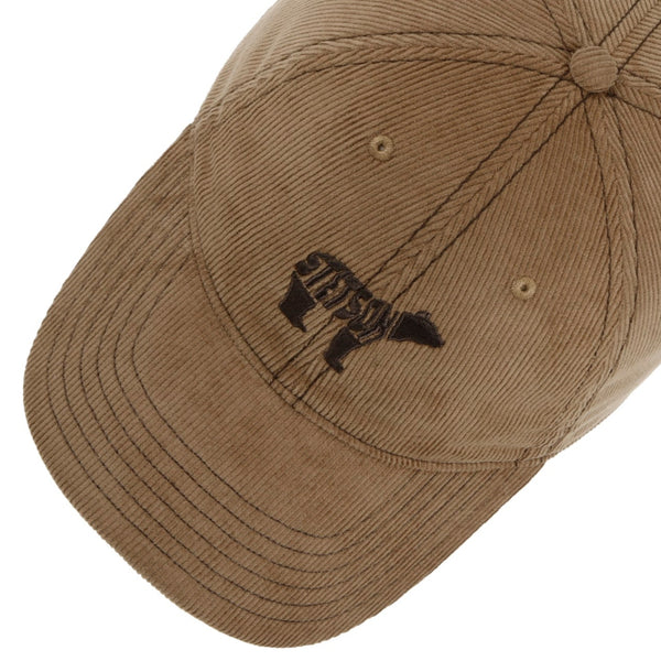 The Hat Shop Stetson Embroidered Bear Corduroy Cap Brown