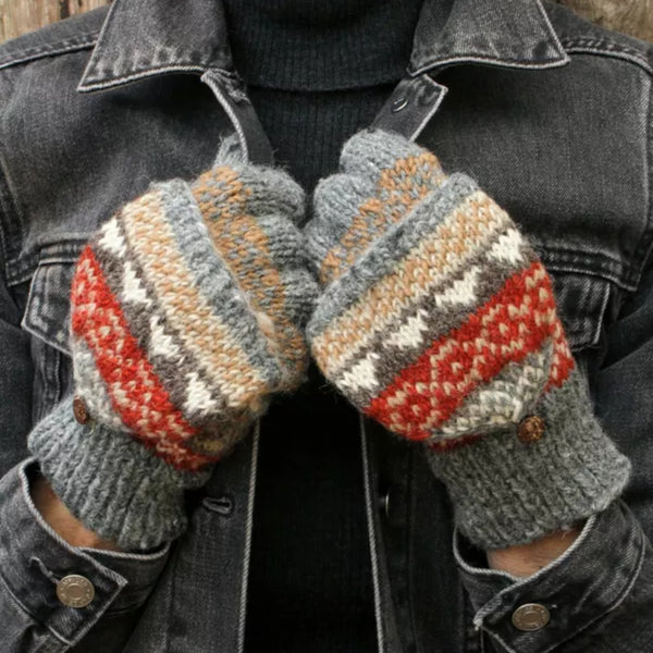The Hat Shop Ladies Pachamama Glove/Mittens 'Grey'