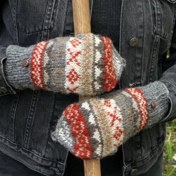 The Hat Shop Ladies Pachamama Glove/Mittens 'Grey'