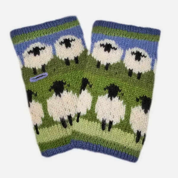The Hat Shop Ladies Pachamama Flock Of Sheep Handwarmers