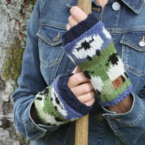 The Hat Shop Ladies Pachamama Flock Of Sheep Handwarmers