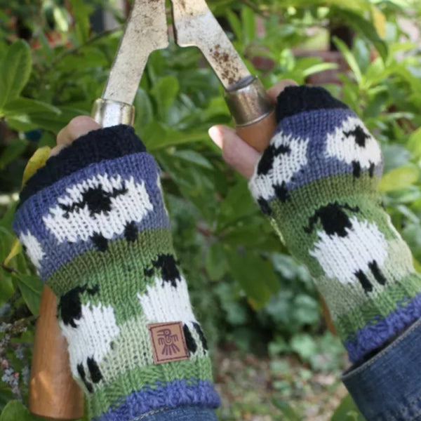The Hat Shop Ladies Pachamama Flock Of Sheep Handwarmers