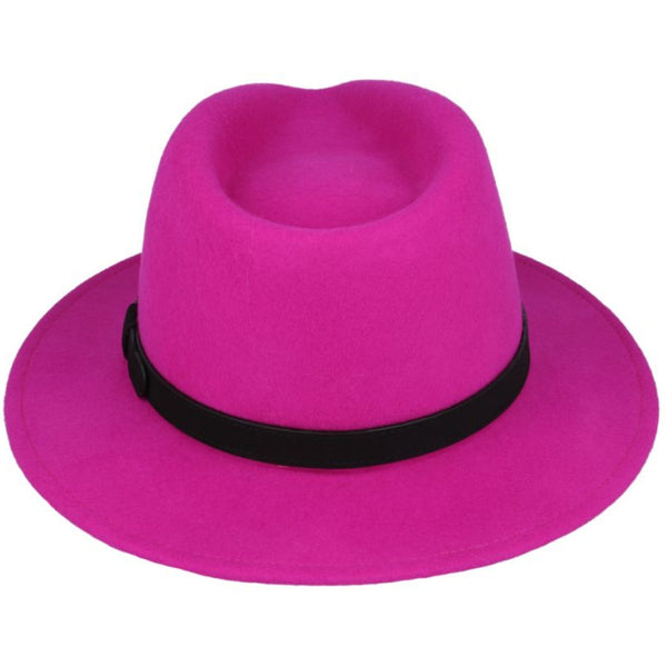 The Hat Shop Maz Wool Felt Fedora 'Fuchsia'