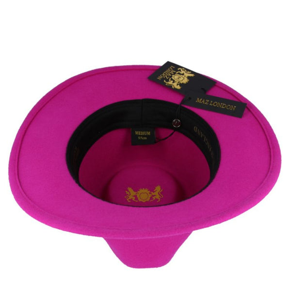 The Hat Shop Maz Wool Felt Fedora 'Fuchsia'