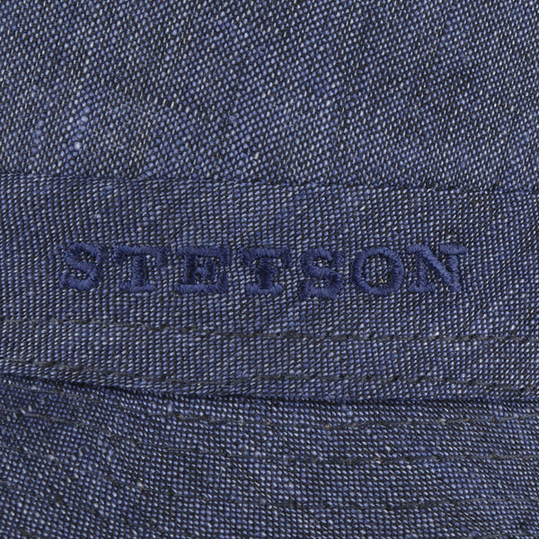 The Hat Shop Stetson Geneva Linen Trilby 'Blue'