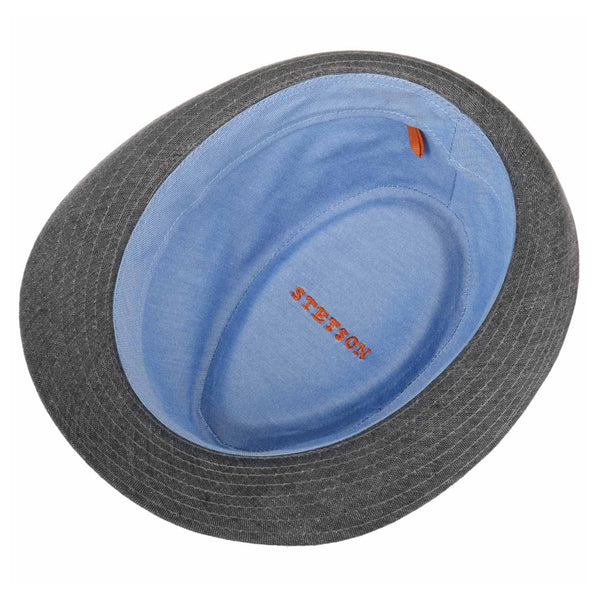 The Hat Shop Stetson Geneva Linen Trilby 'Grey'