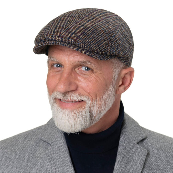 The Hat Shop Lierys Glencheck Virgin Wool Flat Cap