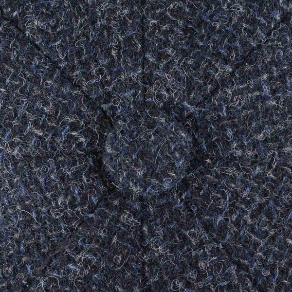 The Hat Shop Stetson Hatteras Shetland Wool Flat Cap 'Navy'
