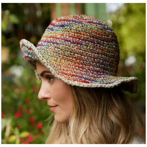The Hat Shop Pachamama Hemp Cotton Sun Hat Hoxton side