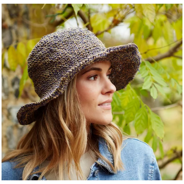 The Hat Shop Pachamama Hemp Hat Denim Side