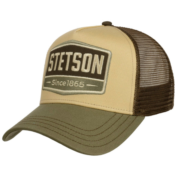 The Hat Shop Stetson Highway Trucker Cap 'Olive'