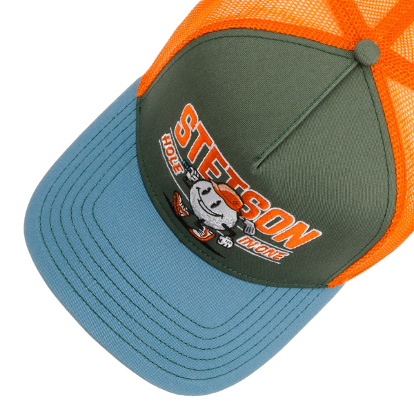 The Hat Shop Stetson Hole in One trucker cap front top