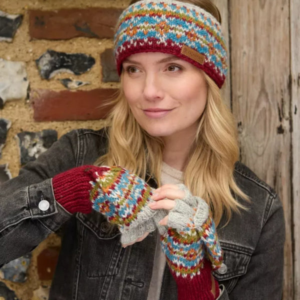 The Hat Shop Pachamama Iona Glove/Mitts Burgundy