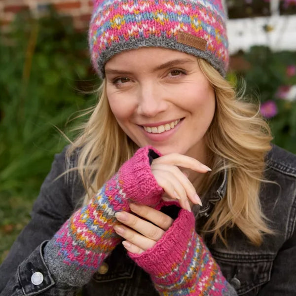 The Hat Shop Pachamama Iona Handwarmer Pink