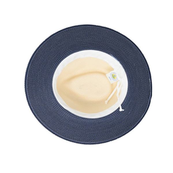 Ladies Wallaroo 'Petite Kristy' Sun Hat UPF50+ Navy Bottom