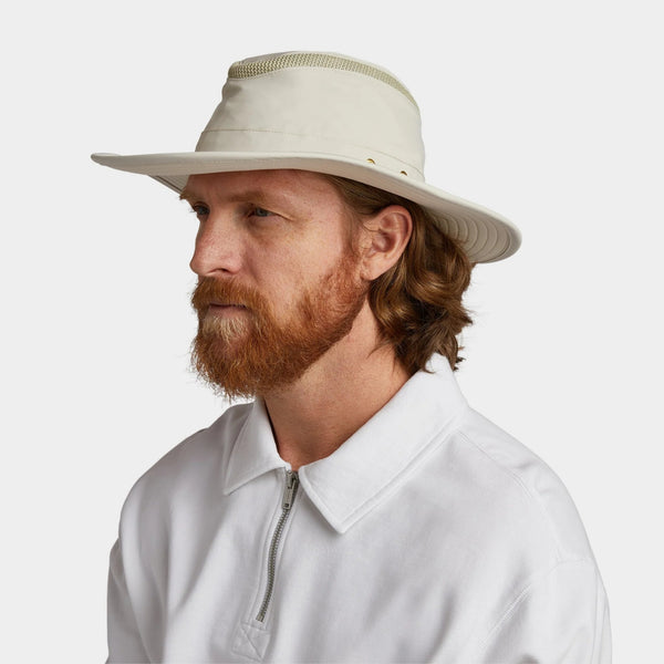 The Hat Shop Tilley LTM6 AIRFLO® Sun Hat Light Stone UPF50+ Light Stone Lifestyle
