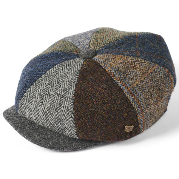 The Hat Shop Failsworth Harris Tweed Newsboy - Bakerboy Lewis Cap