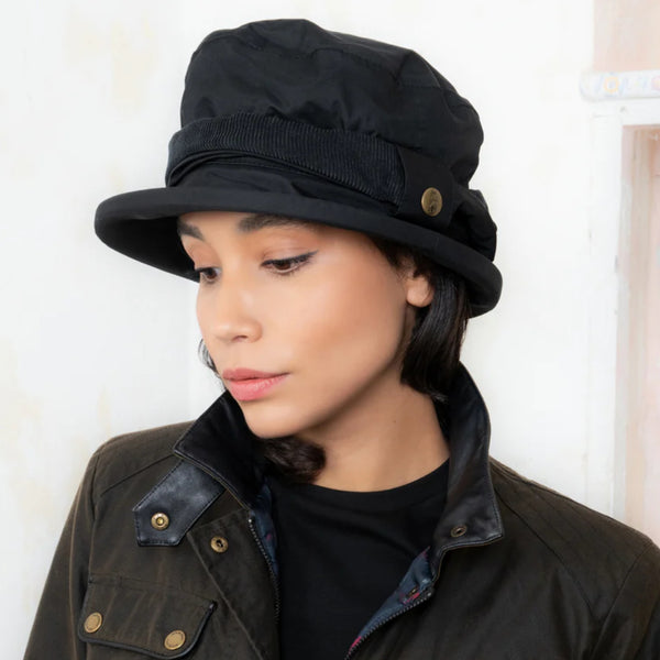 Jack Murphy Malvern ladies waterproof hat, black