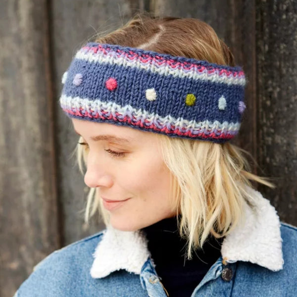 The Hat Shop Ladies Pachamama Montpellier Lined Headband 'Denim'