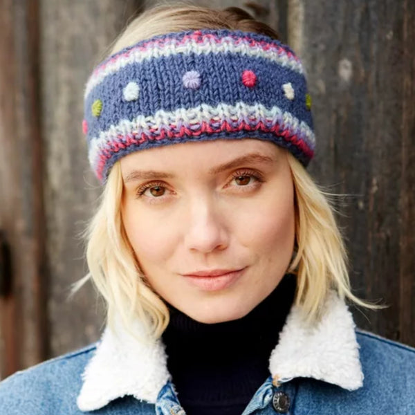 The Hat Shop Ladies Pachamama Montpellier Lined Headband 'Denim'