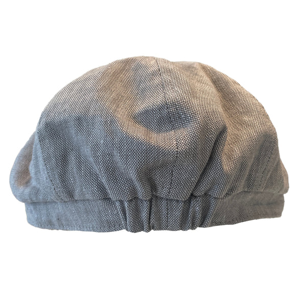 The Hat Shop Failsworth Irish Linen Murphy Bakerboy 'Light Grey' back