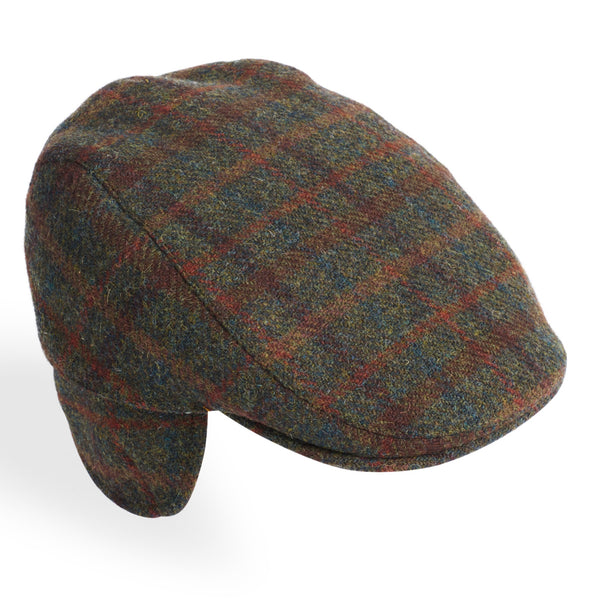 The Hat Shop Failsworth Harris Tweed Cap with Ear Flaps