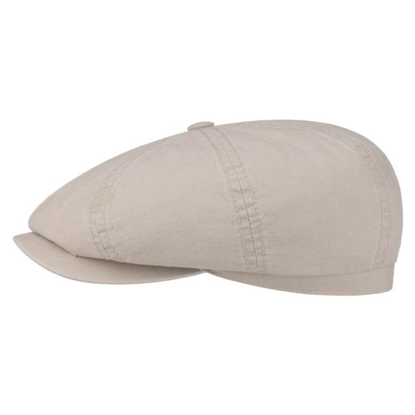 The Hat Shop Stetson Hatteras Organic Cotton Bakerboy - Newsboy Cap 'Beige'