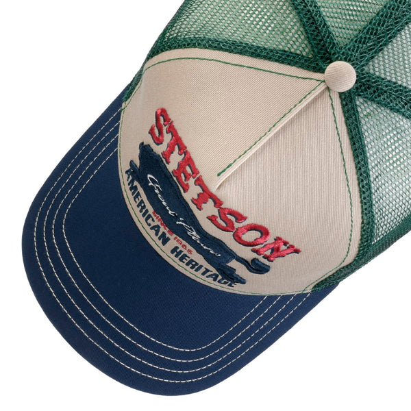 The Hat Shop Stetson The Plains Trucker Cap 'Green'