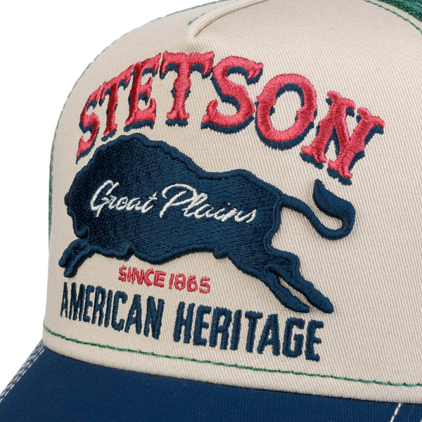 The Hat Shop Stetson The Plains Trucker Cap 'Green'