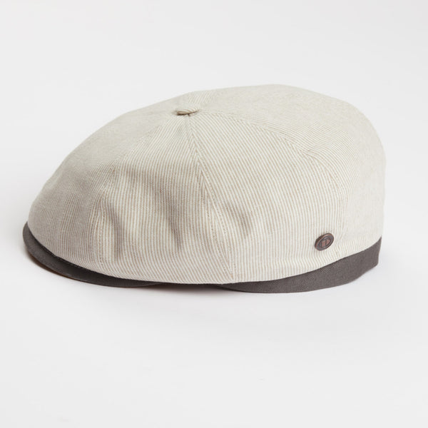 The Hat Shop Dasmarca Raggie Cotton/Linen Bakerboy Cap 'Natural'