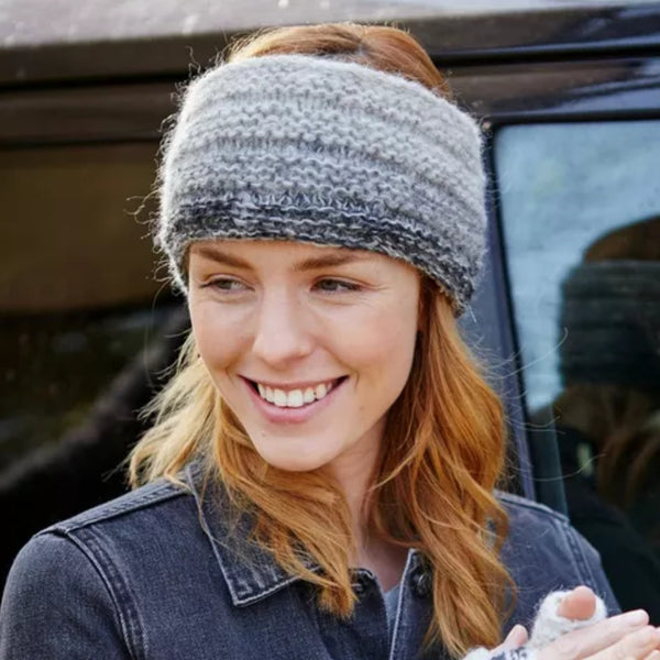 The Hat Shop Ladies Pachamama Sierra Nevada Lined Headband 'Smoke'