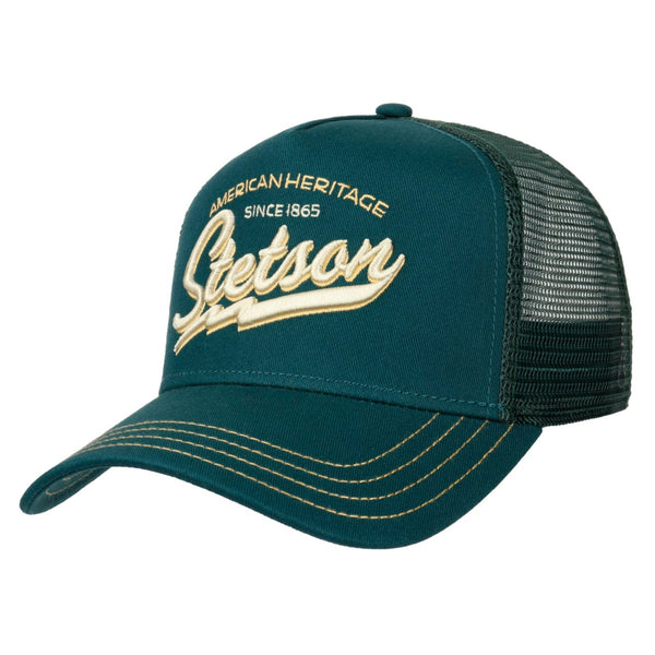 The Hat Shop Stetson Since 1865 Trucker Cap 'Petrol Blue'
