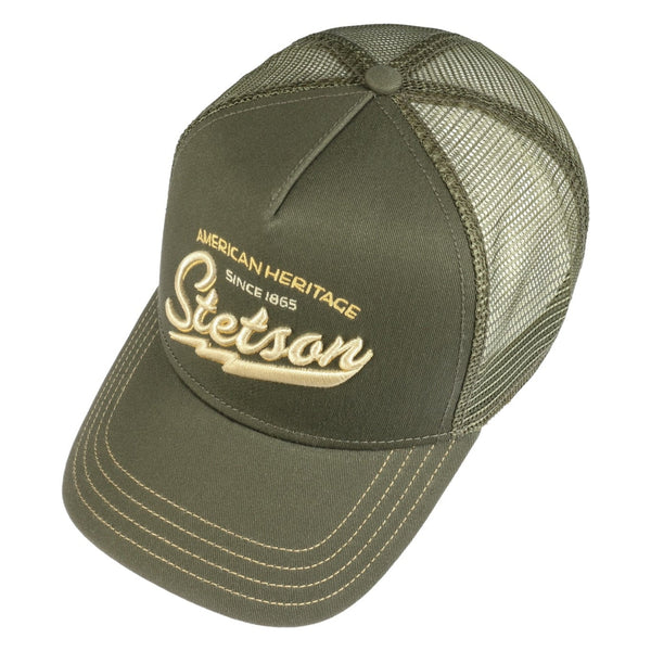 The Hat Shop Stetson Since 1865 Trucker Cap 'Olive'