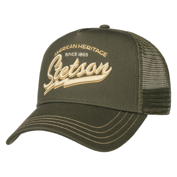 The Hat Shop Stetson Since 1865 Trucker Cap 'Olive'