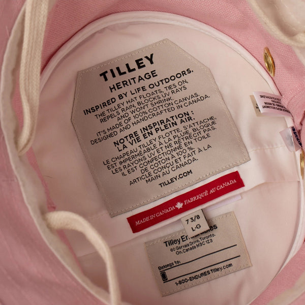 Tilley T1 Iconic Bucket Sun Hat UPF50+ 'Light Pink'