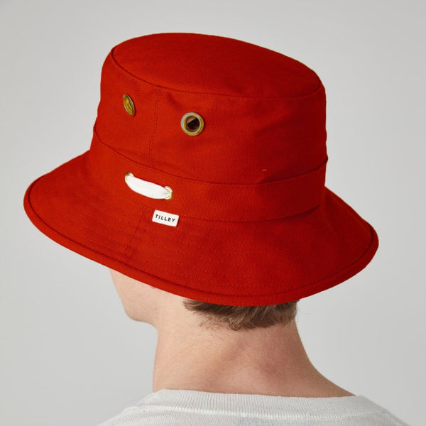 The Hat Shop T1 Iconic Bucket Hat Red Back