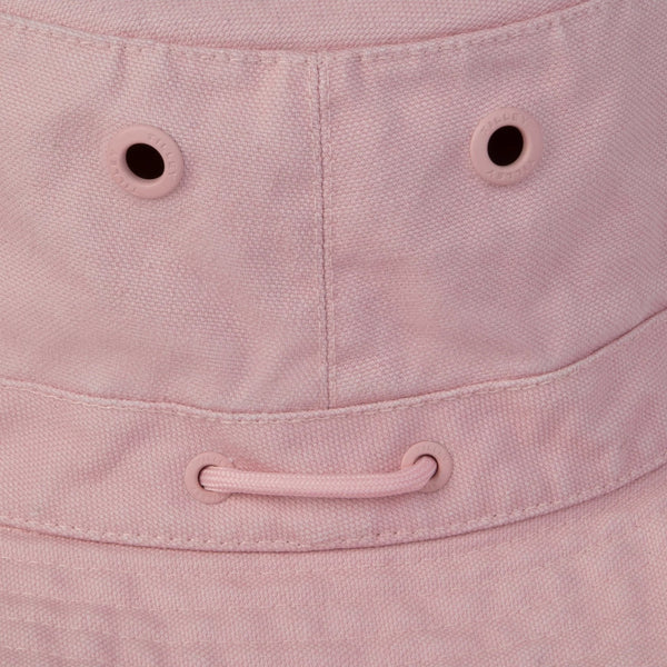 The Hat Shop Tilley Wanderer Fringe Hat Pink Side
