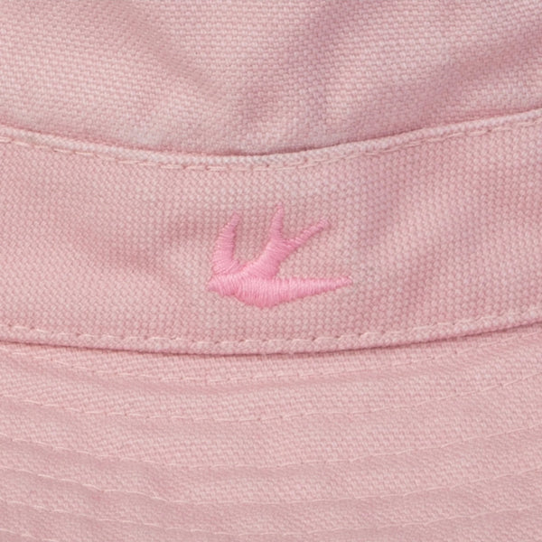 The Hat Shop Tilley Wanderer Fringe Hat Pink Logo